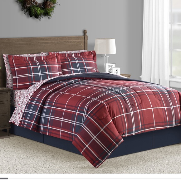 sunham Bedding Sunham Holiday Sentiments 8 Pc King Comforter Set